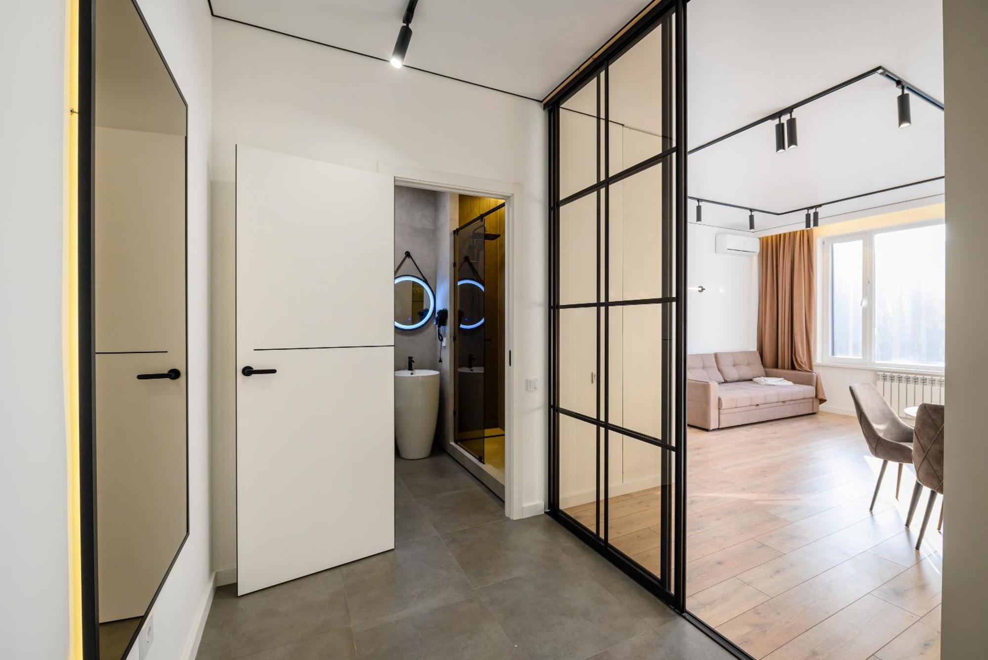 5 New Business-Class Apartments R-House Near Mega Алматы Экстерьер фото